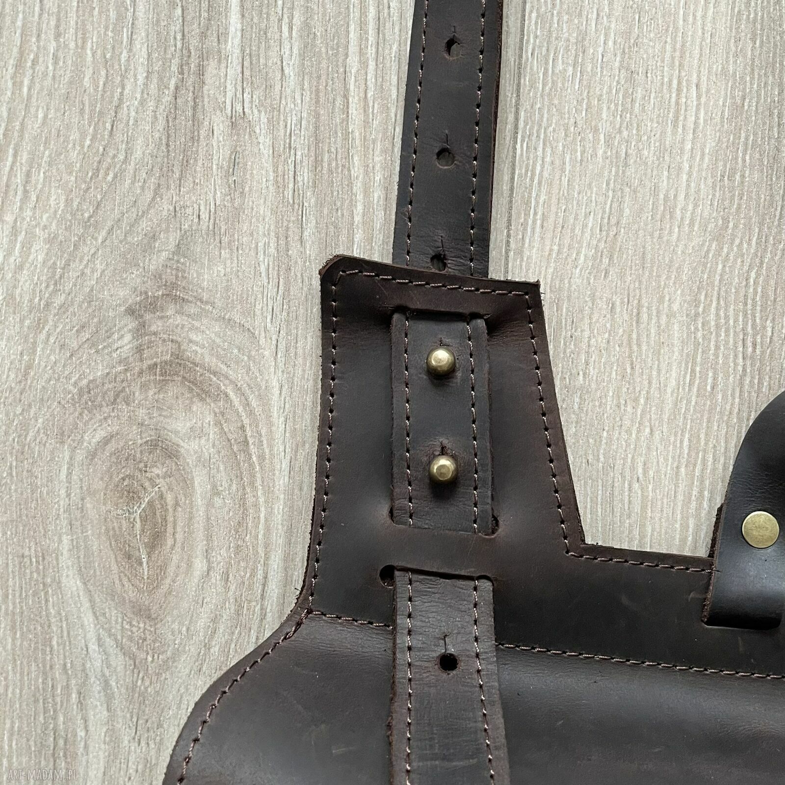 na ramię: Torba wykonana ze skóry Crazy Horse. HandMade