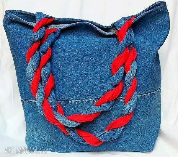 Torba z Jeansu. Aplikacja Sowy