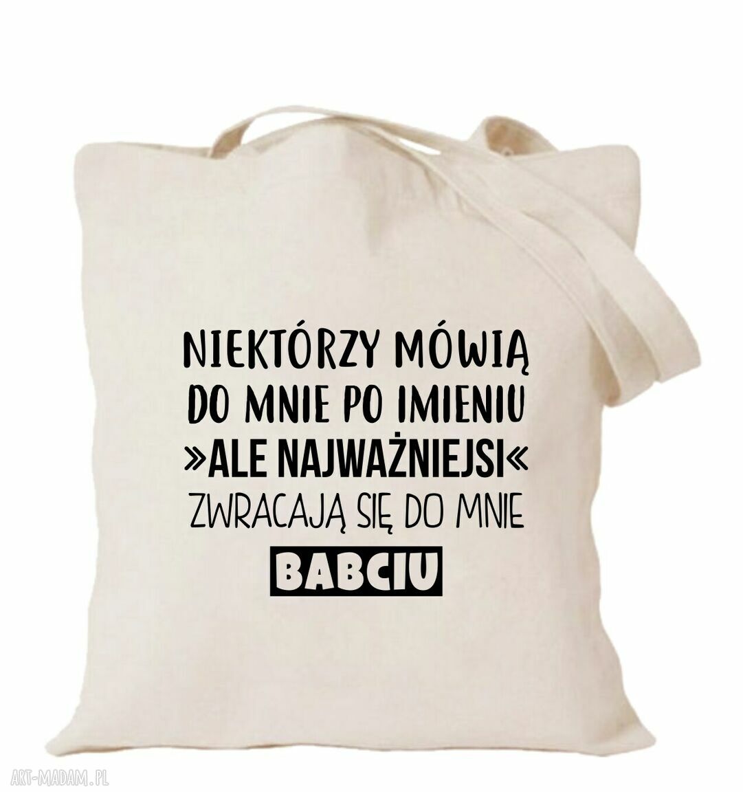 Torba bawełniana z nadrukiem dla Babci - prezent od wnuków