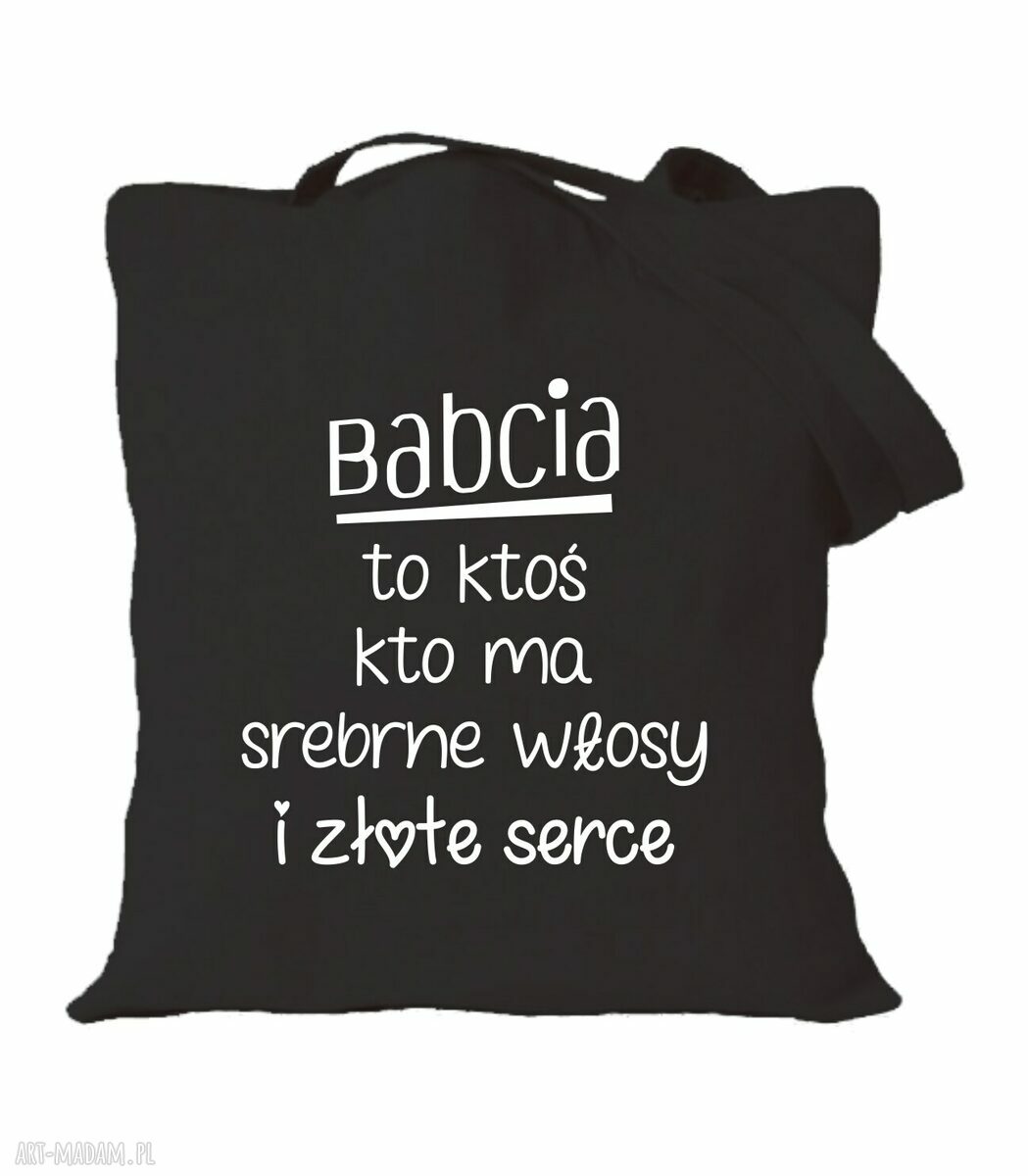 Torba bawełniana z nadrukiem dla babci - prezent od wnuków na Dzień Babci