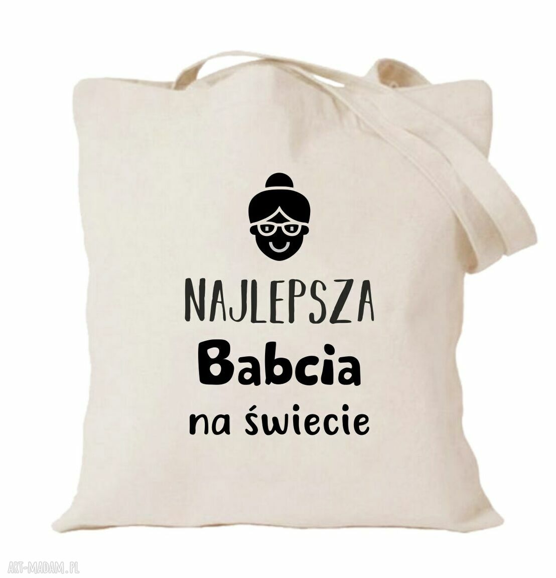 Bawełniana torba z nadrukiem dla Babci - prezent od wnuków