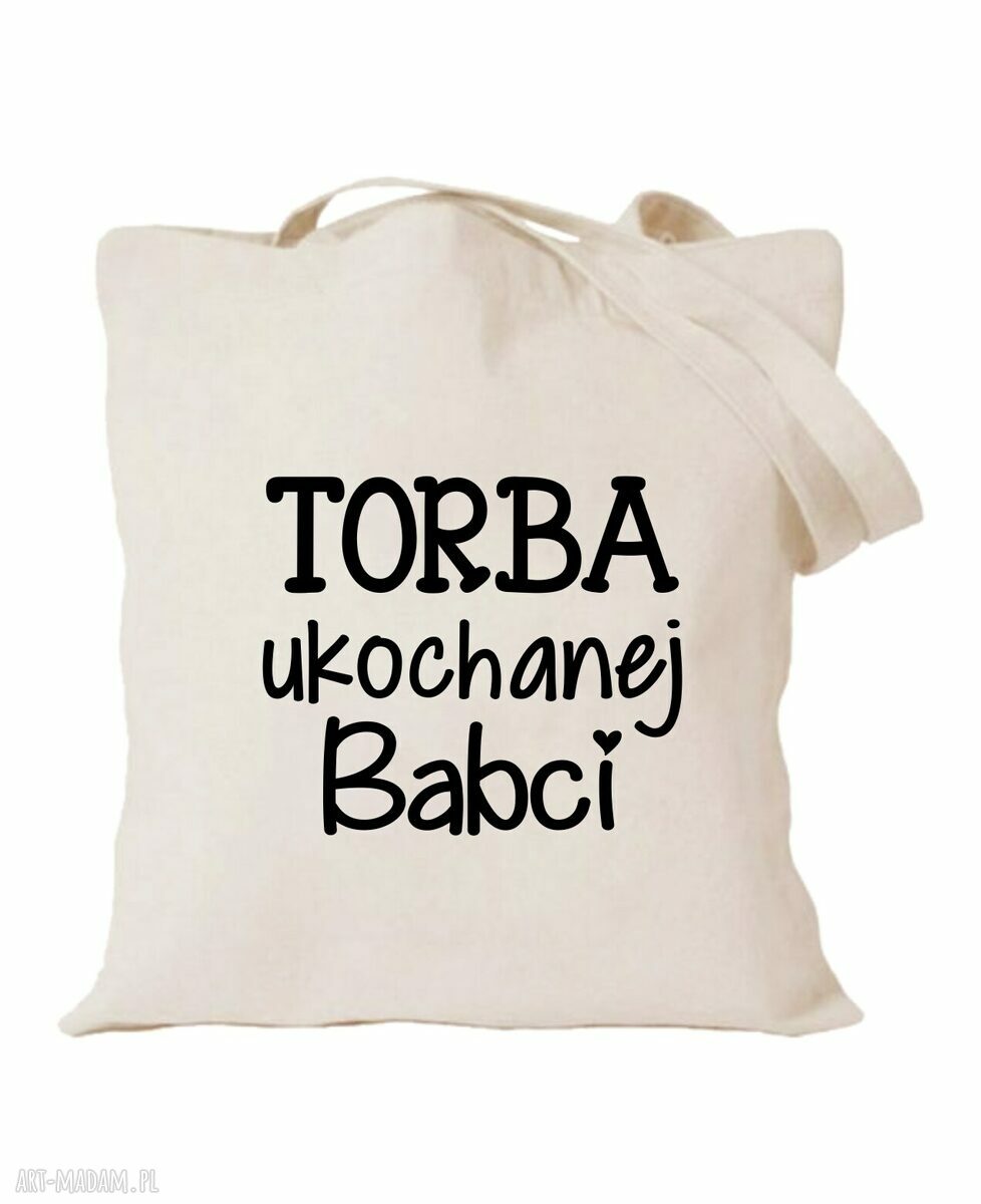 Torba z nadrukiem dla babci - prezent od wnuków i wnuczki