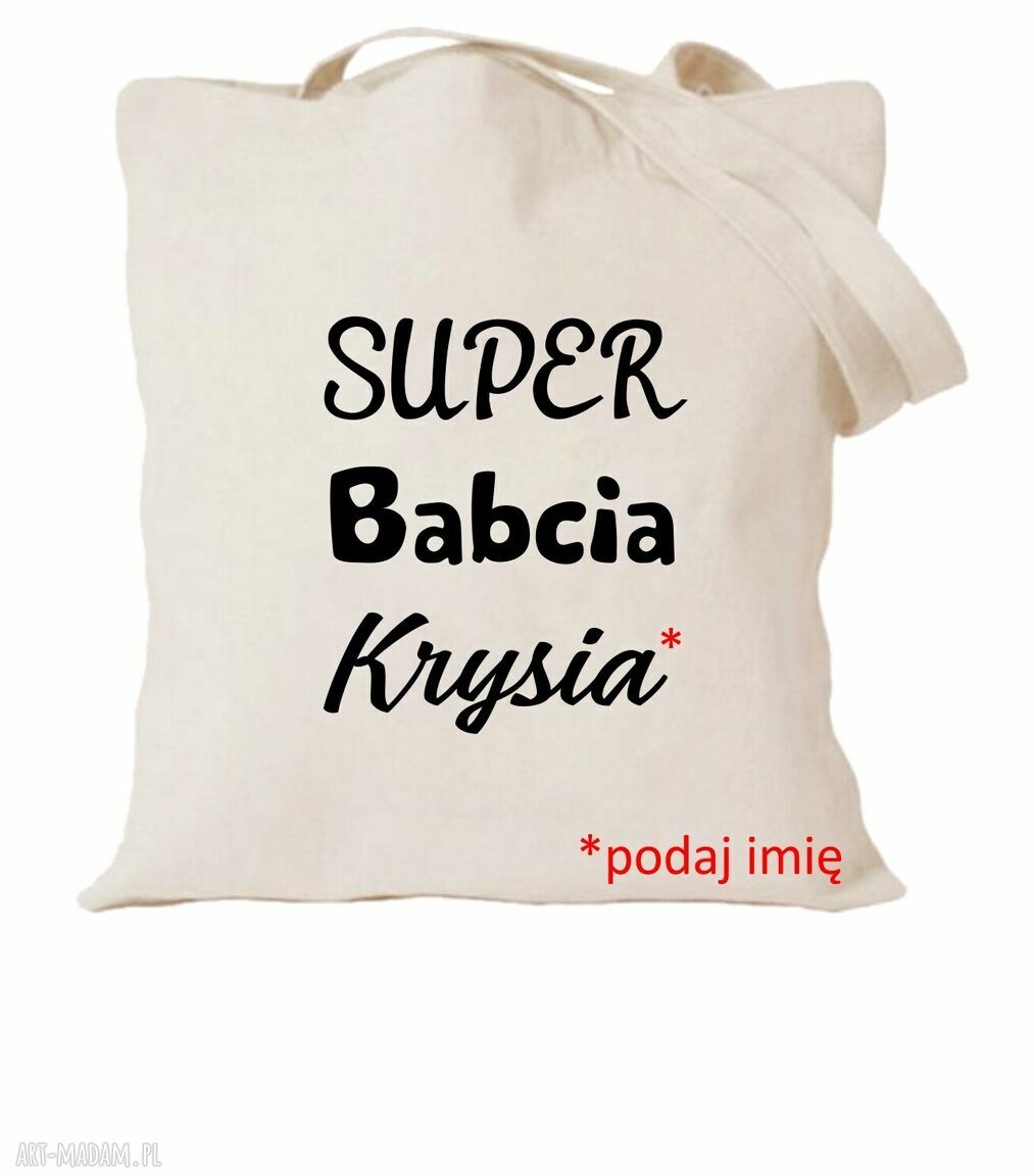 Torba z nadrukiem dla babci - prezent od wnuków