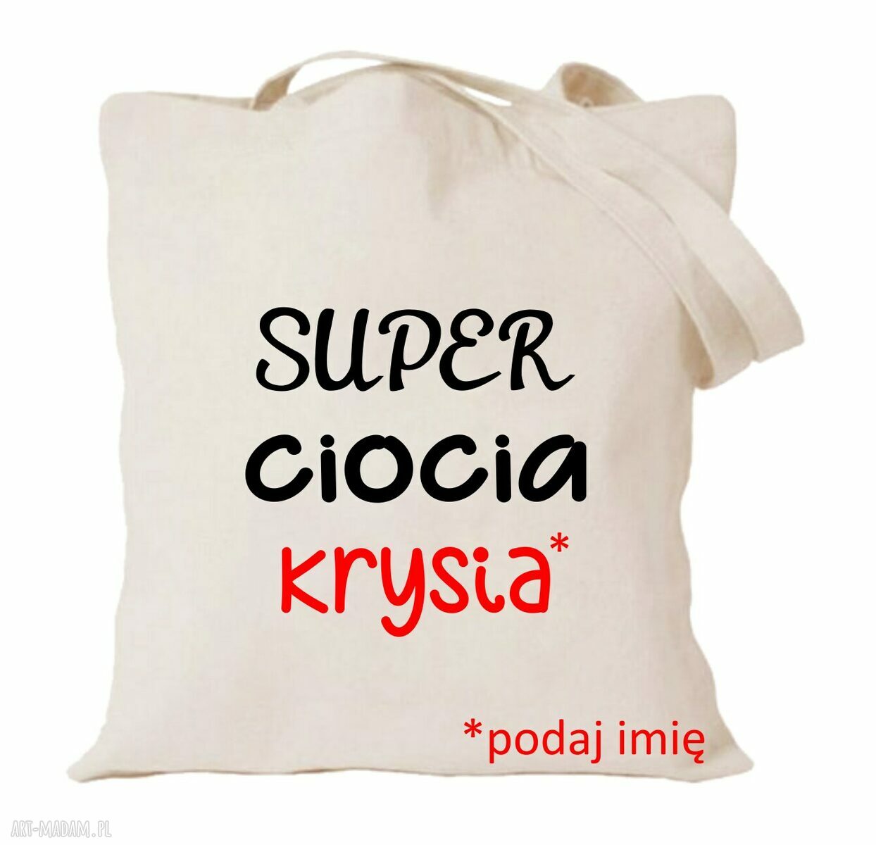 Torba z nadrukiem dla cioci - prezent na urodziny i święta