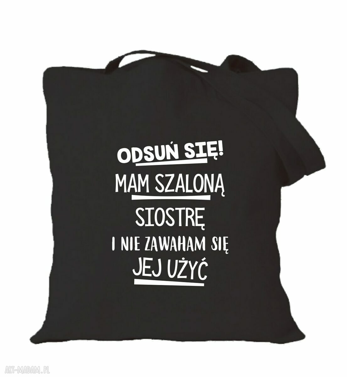 Torba z nadrukiem dla dziewczyny - prezent na urodziny, walentynki i na zakupy