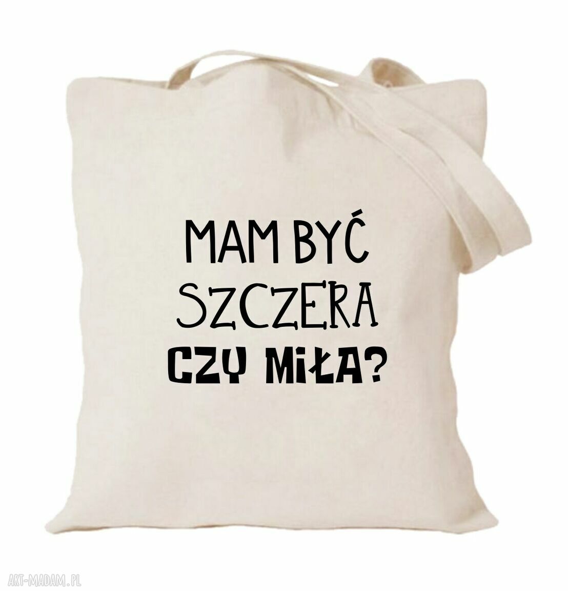 Ręcznie robiona torba bawełniana z nadrukiem dla dziewczyny - prezent na urodziny, walentynki i święta