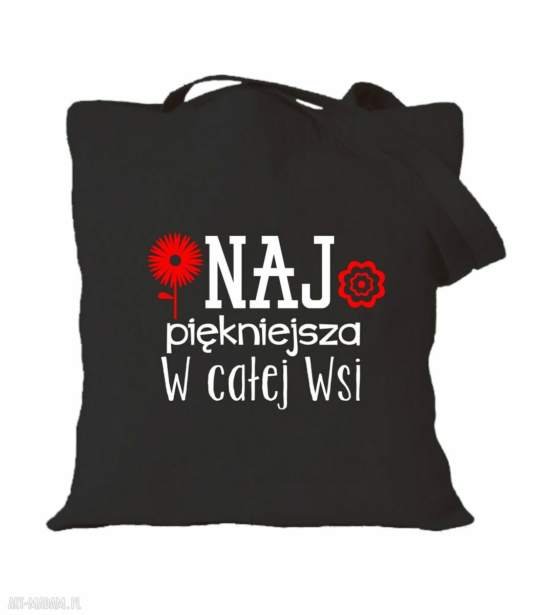 Torba z nadrukiem dla dziewczyny - prezent na urodziny, walentynki i święta