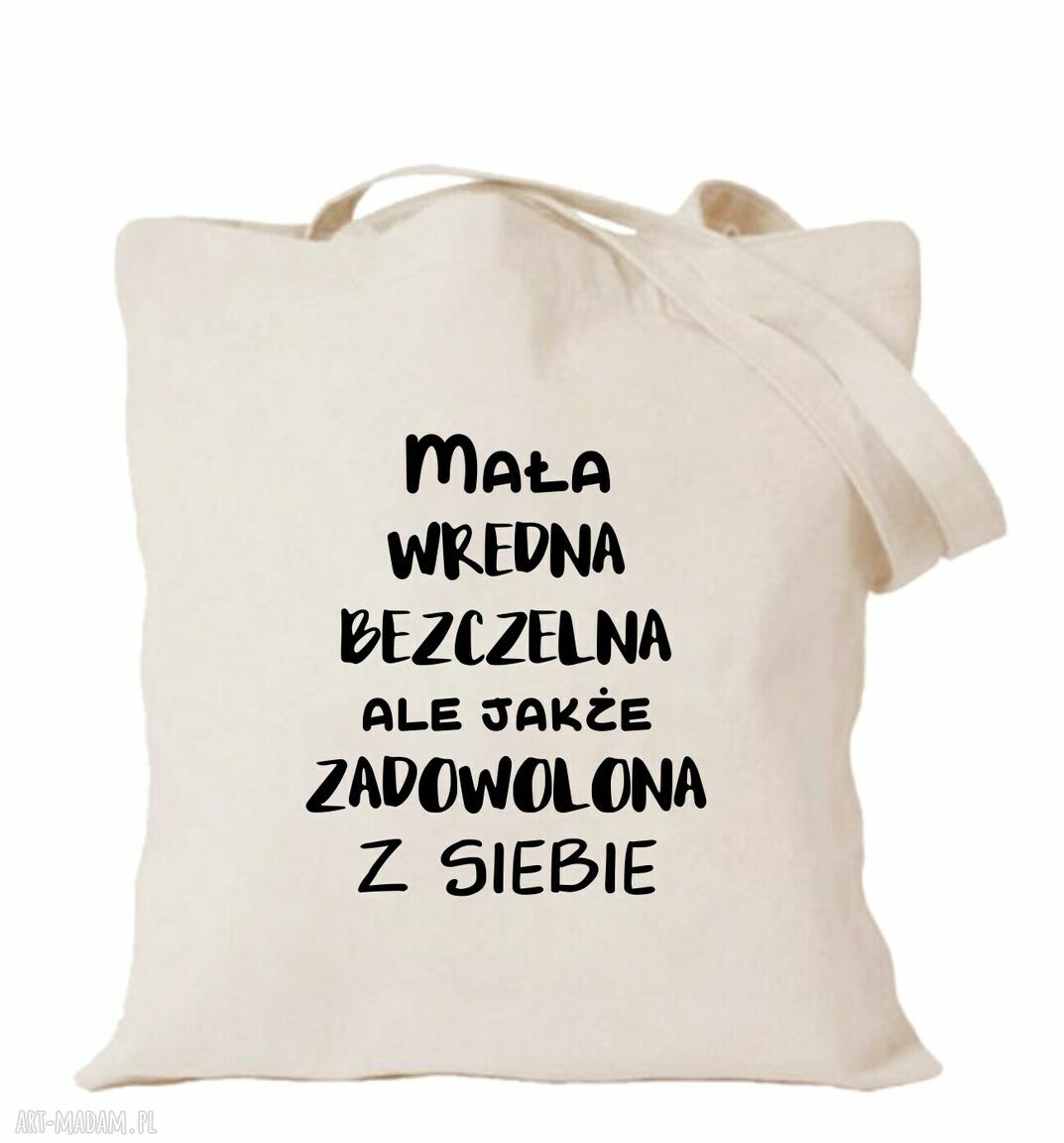 Torba bawełniana z nadrukiem dla dziewczyny - prezent urodziny i walentynki