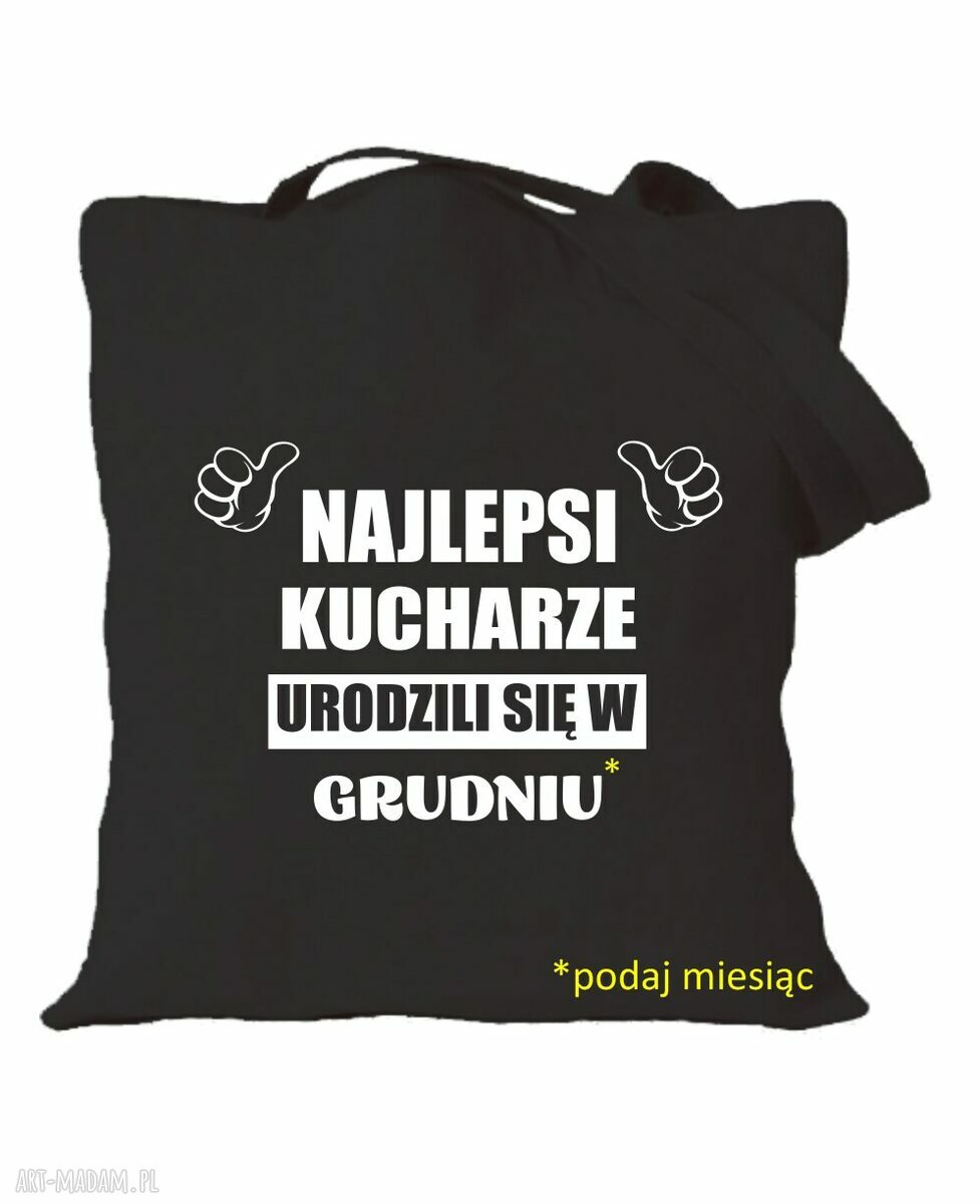 Torba bawełniana z nadrukiem dla kucharki - prezent: najlepsza kucharka