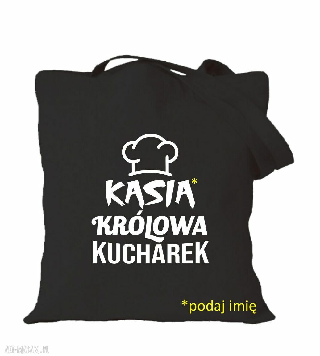Torba bawełniana z nadrukiem dla kucharki i kucharza - prezent "Najlepsza kucharka"