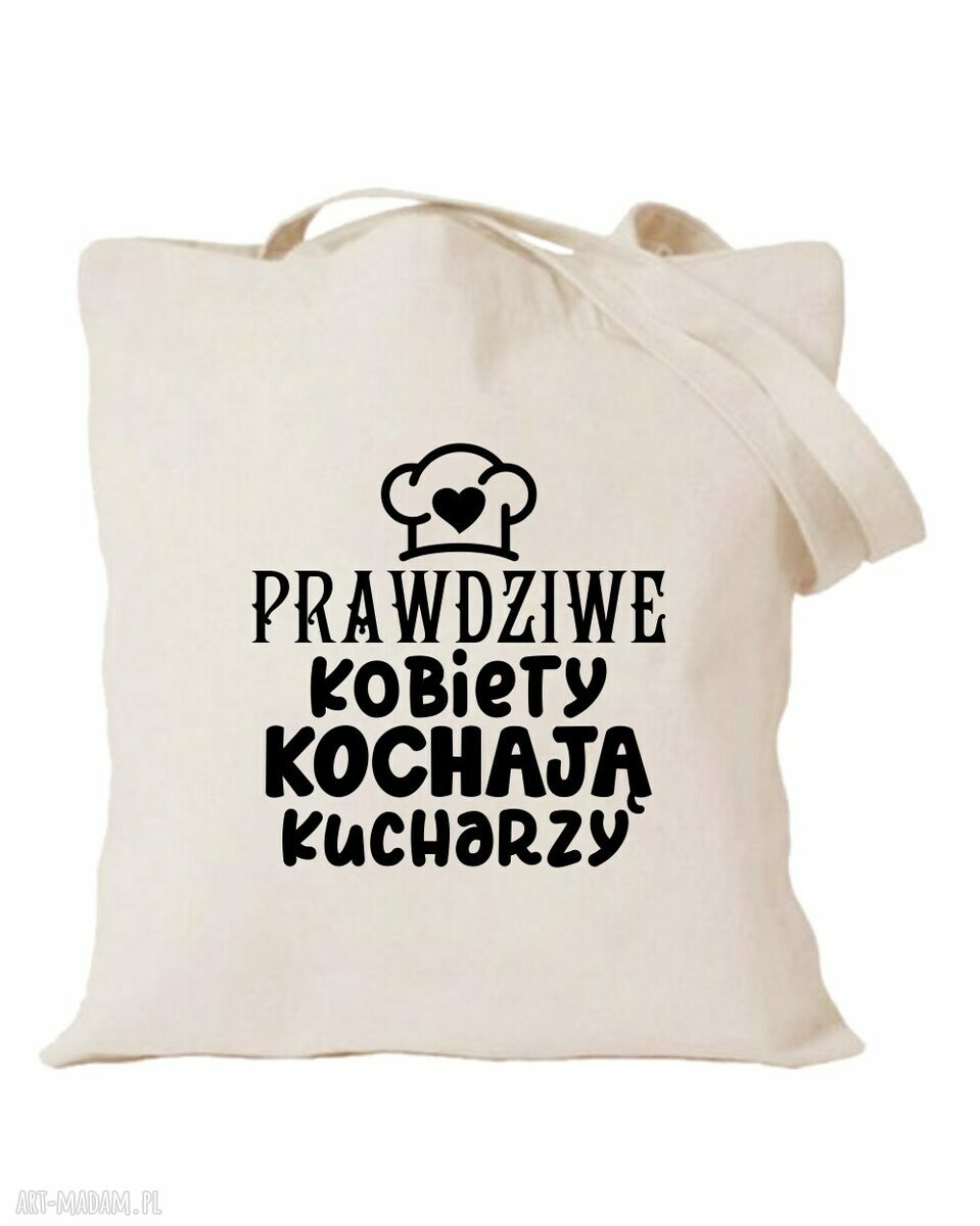 Torba bawełniana z nadrukiem dla kucharza i kucharki - prezent “Najlepsza kucharka”
