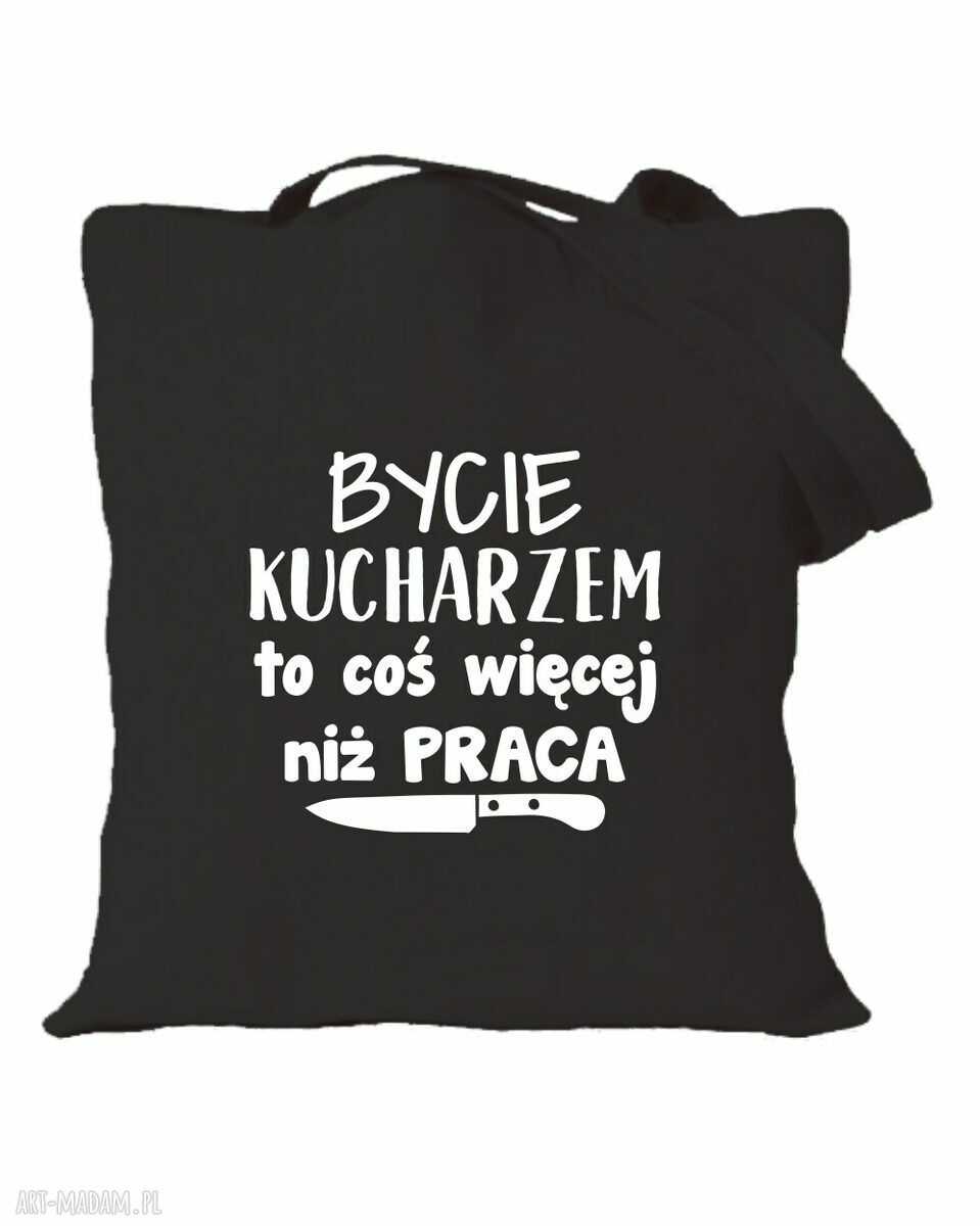 Torba bawełniana z nadrukiem dla kucharki - prezent na urodziny i do pracy