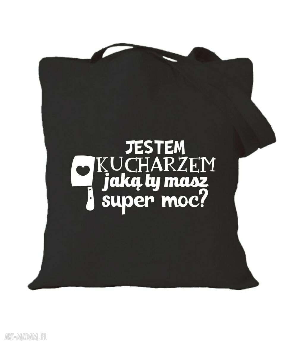 Torba bawełniana z nadrukiem dla kucharza i kucharki - najlepszy prezent do kuchni