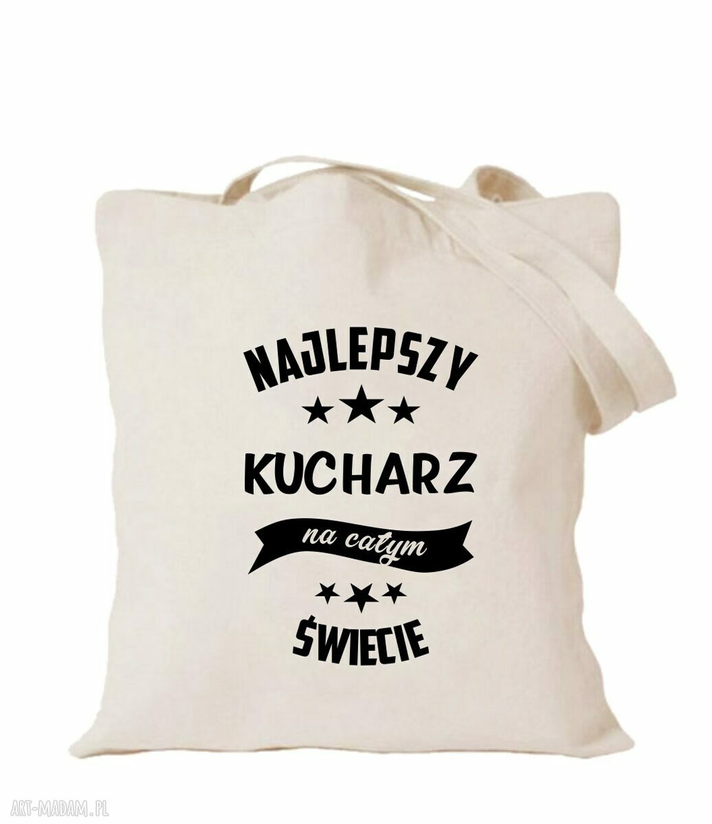 Torba bawełniana z nadrukiem dla kucharki i kucharza - prezent "Najlepsza kucharka"