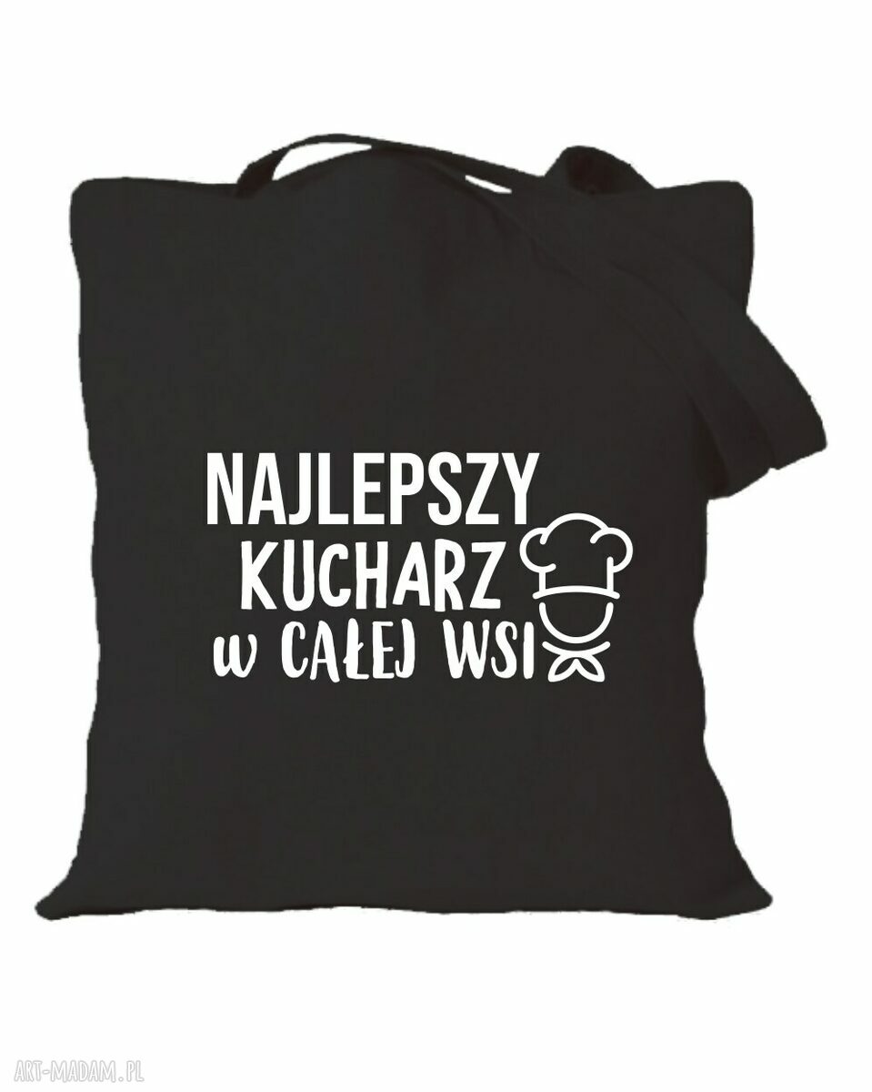 Torba z nadrukiem dla kucharki - najlepsza kucharka, prezent na urodziny i do pracy