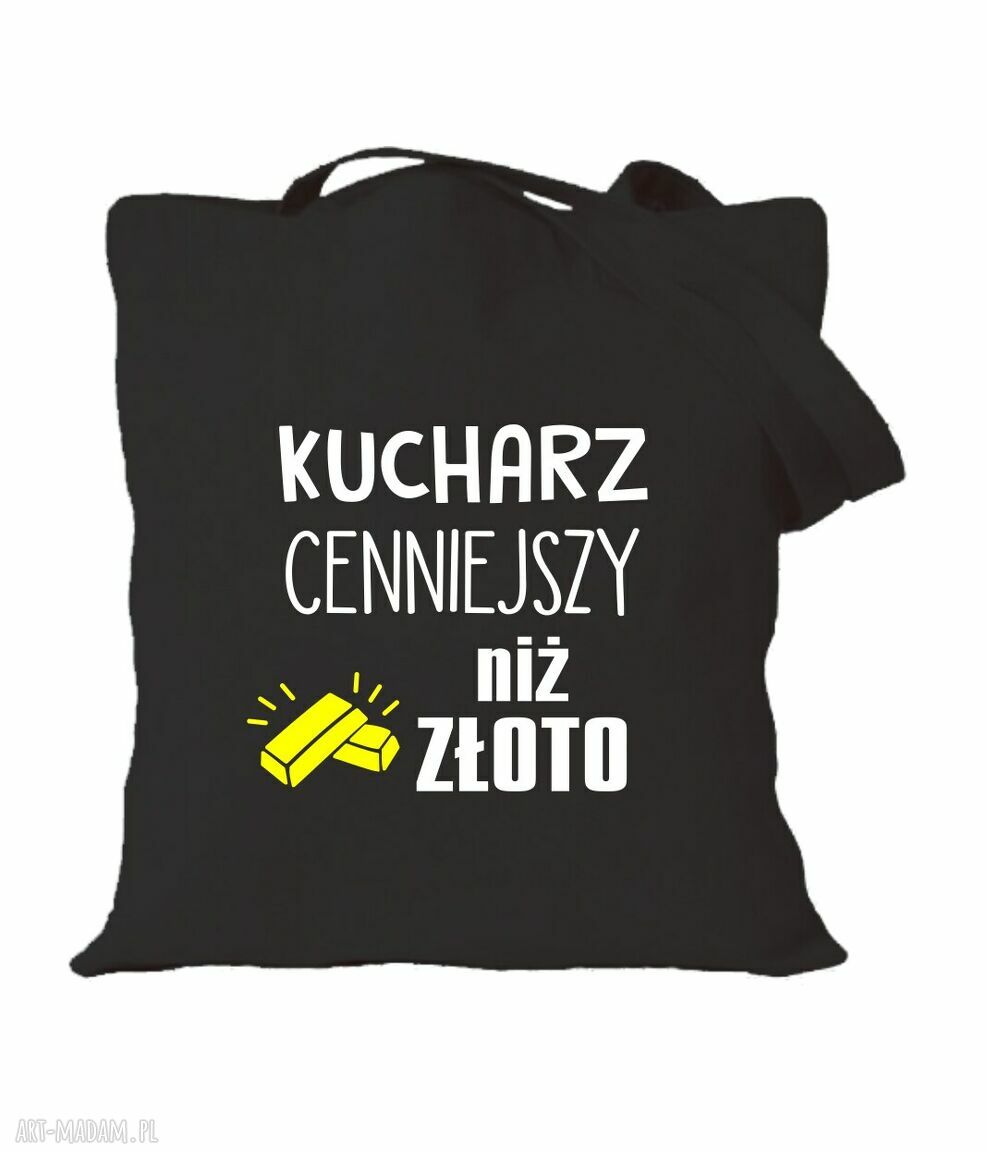 Torba z nadrukiem dla kucharki i kucharza - prezent handmade na urodziny