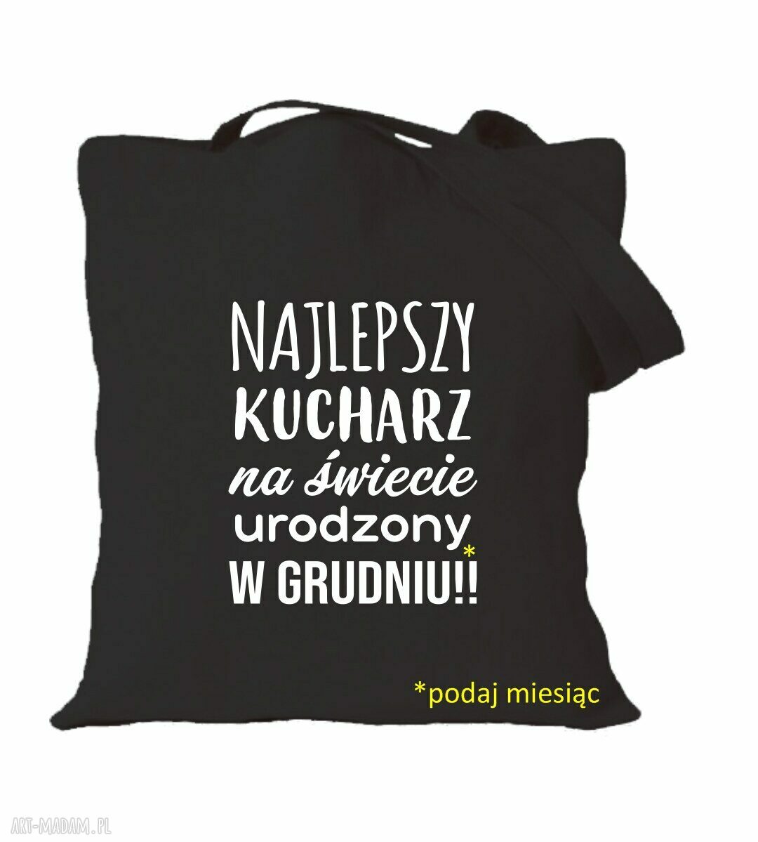 Torba bawełniana z nadrukiem dla kucharza i kucharki - prezent na urodziny