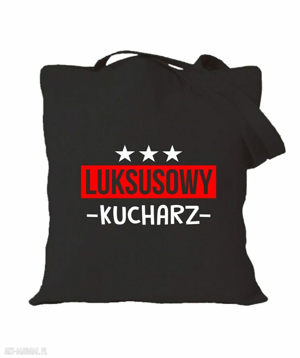 Bawełniana torba z nadrukiem dla kucharki i kelnerki - prezent handmade