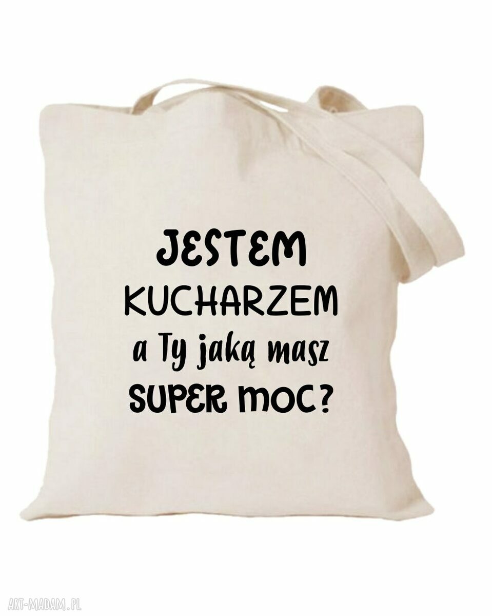 Torba bawełniana z nadrukiem dla kucharza i kucharki - prezent dla szefa kuchni
