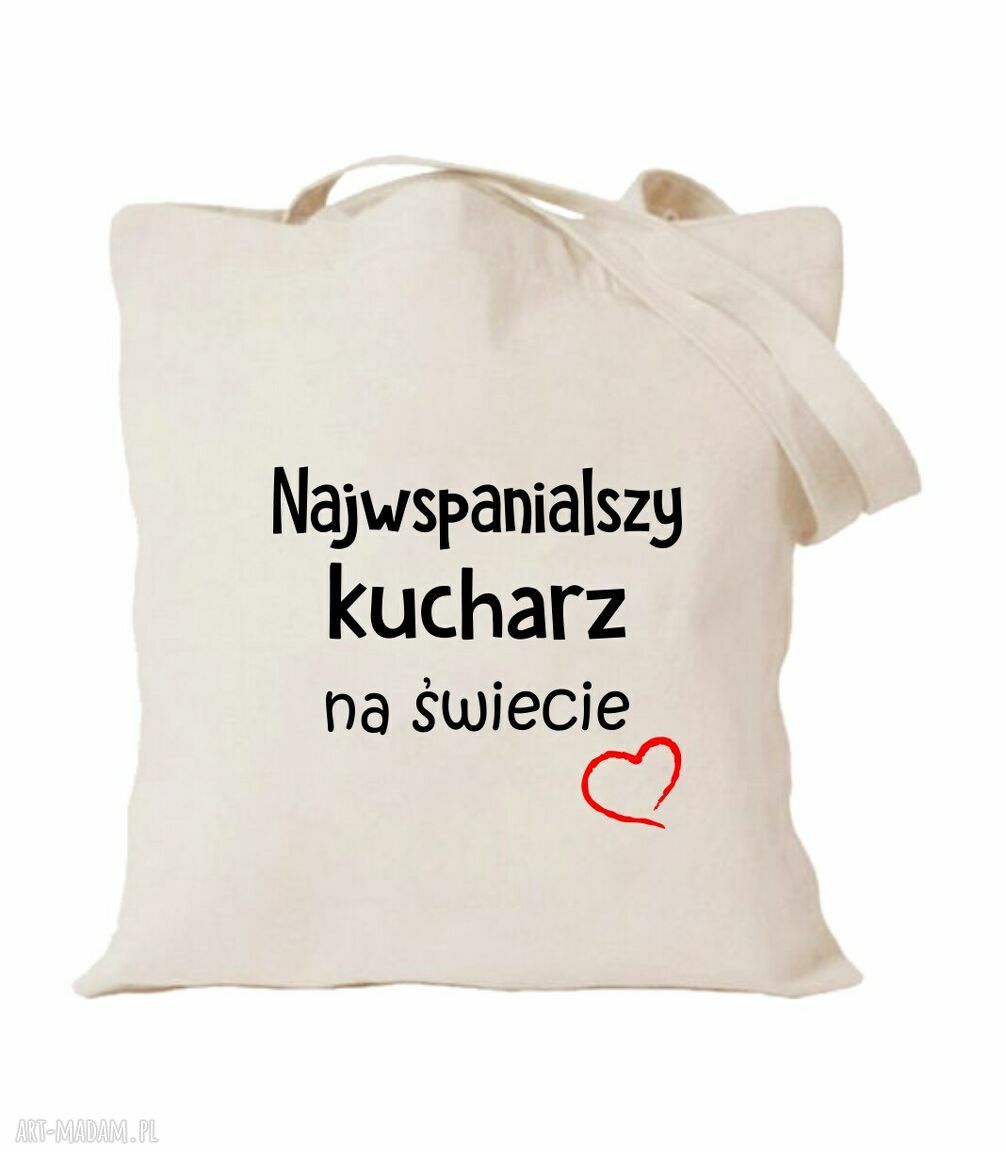 Torba bawełniana z nadrukiem dla kucharki - prezent na urodziny i do restauracji
