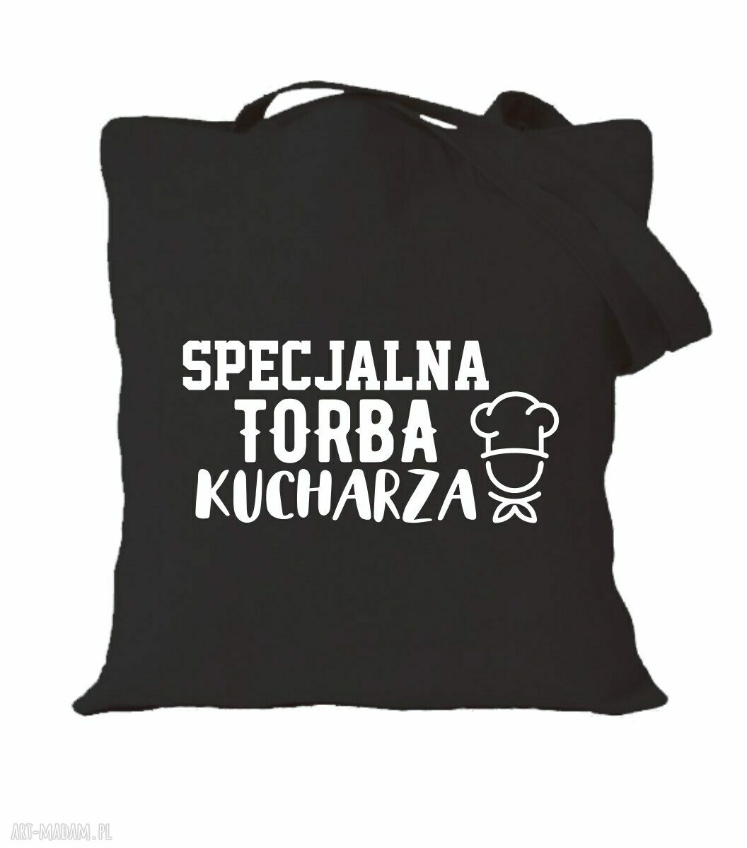Torba bawełniana z nadrukiem dla kucharki, kucharza i kelnerki - prezent