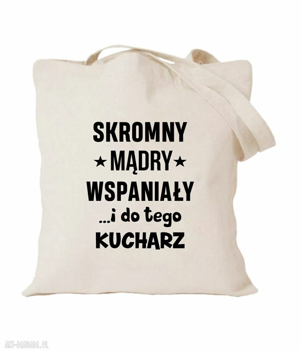 Torba bawełniana z nadrukiem dla kucharki - prezent najlepsza kucharka