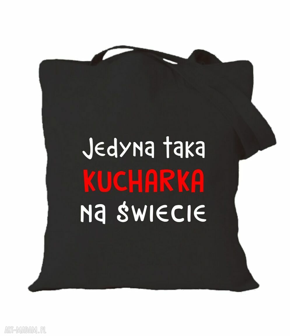 Torba bawełniana z nadrukiem dla kucharki - oryginalny prezent na urodziny