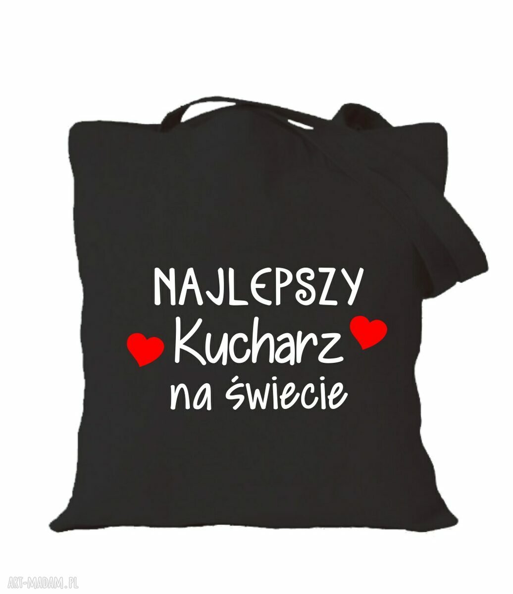 Torba bawełniana z nadrukiem dla kucharza i kucharki - prezent najlepsza kucharka, gotowanie, restauracja
