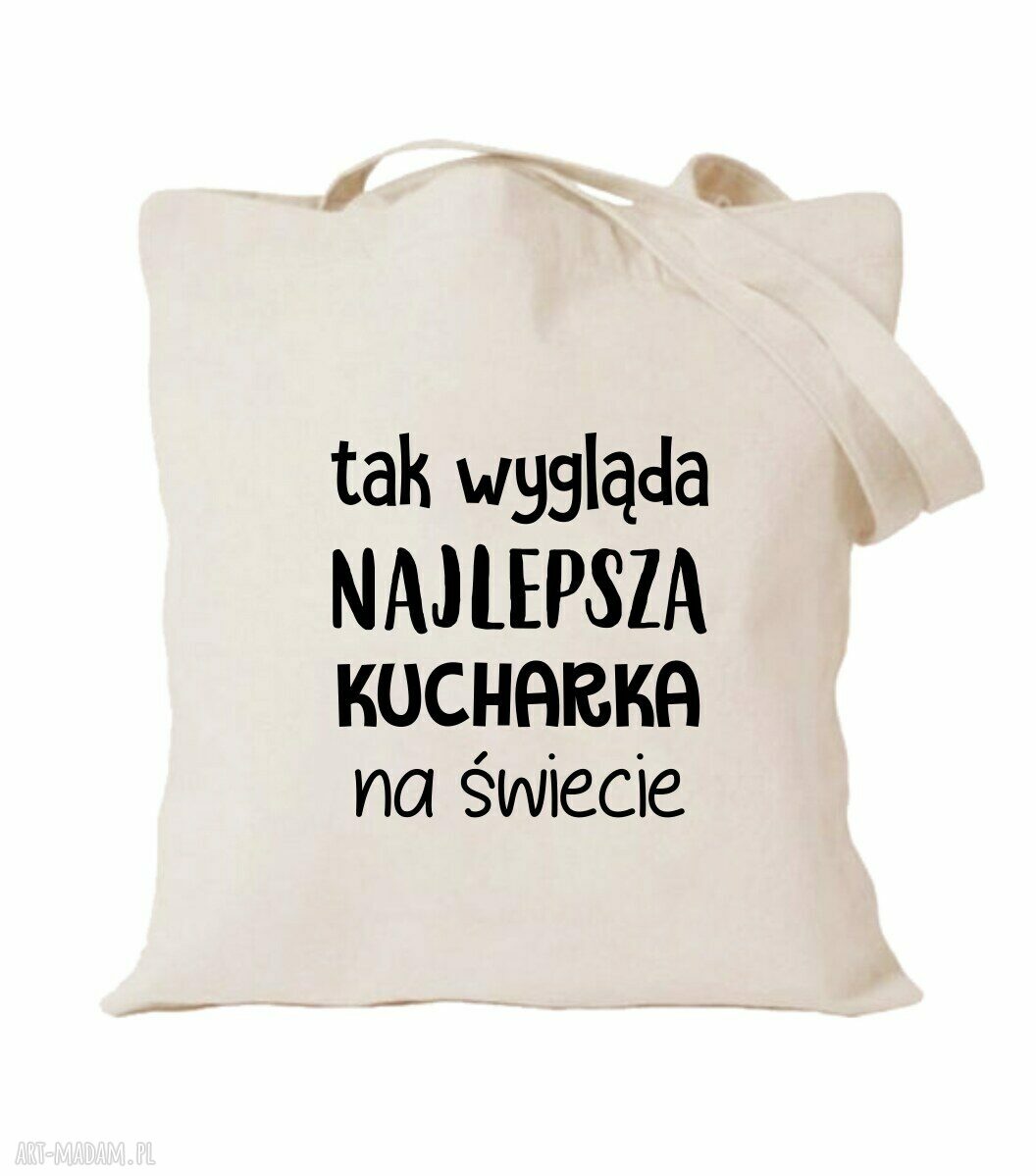 Torba z nadrukiem dla kucharki - ręcznie robiony prezent na urodziny i do kuchni
