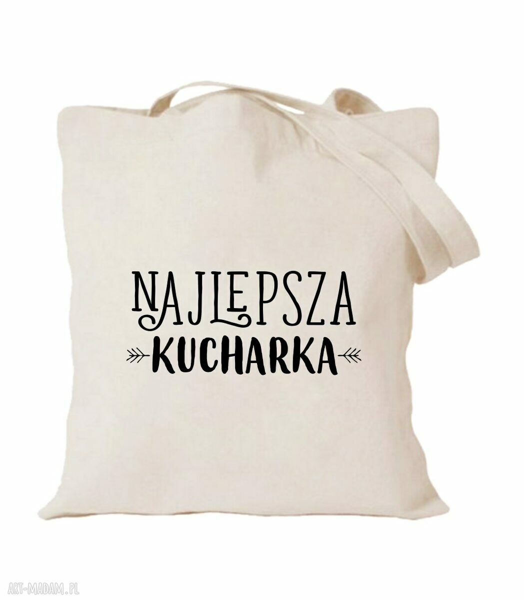 Torba bawełniana z nadrukiem dla kucharki i kucharza - prezent