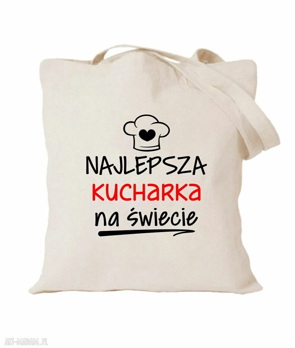 Torba z nadrukiem dla kucharza i kucharki - prezent dla kelnerki