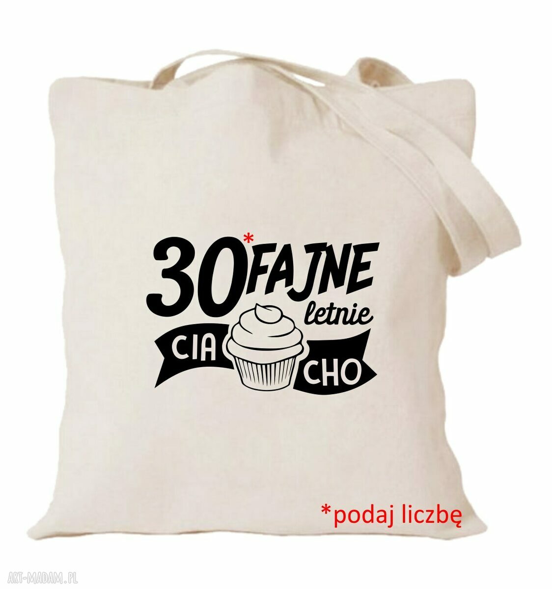 Torba z nadrukiem na urodziny, imieniny i rocznicę - prezent, który się przydaje