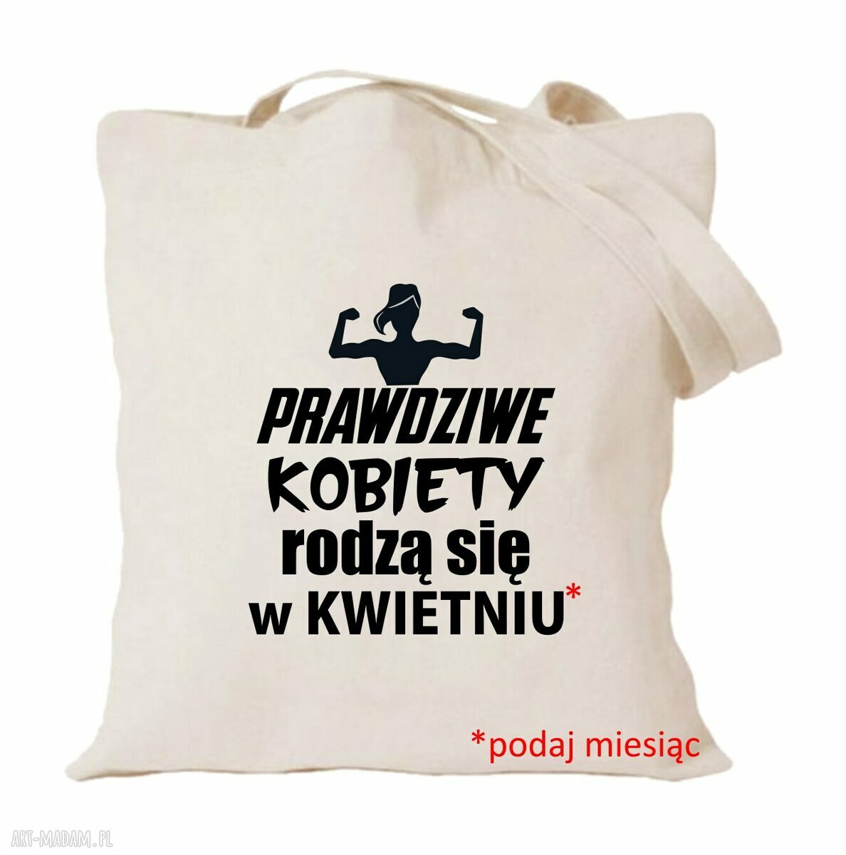 Torba bawełniana z nadrukiem na urodziny, imieniny i rocznicę - prezent od serca
