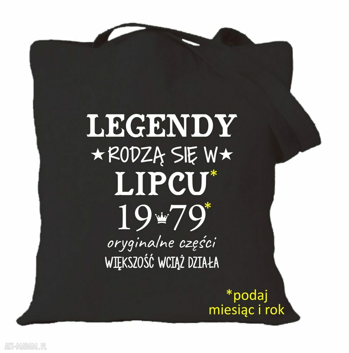 Torba z nadrukiem na urodziny, imieniny i rocznicę - na zakupy
