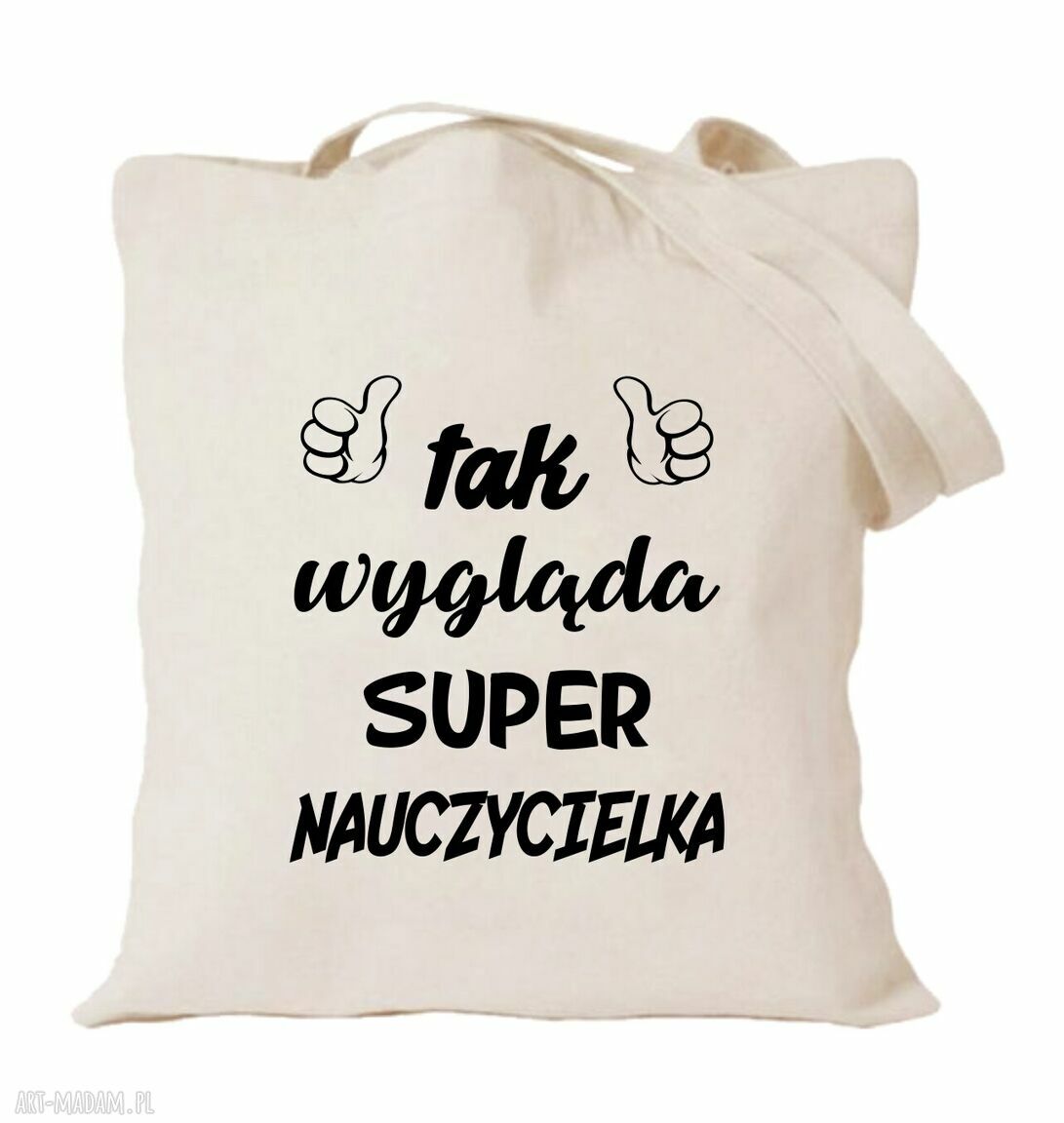 Torba z nadrukiem dla nauczycielki i wychowawczyni - prezent na Dzień Nauczyciela