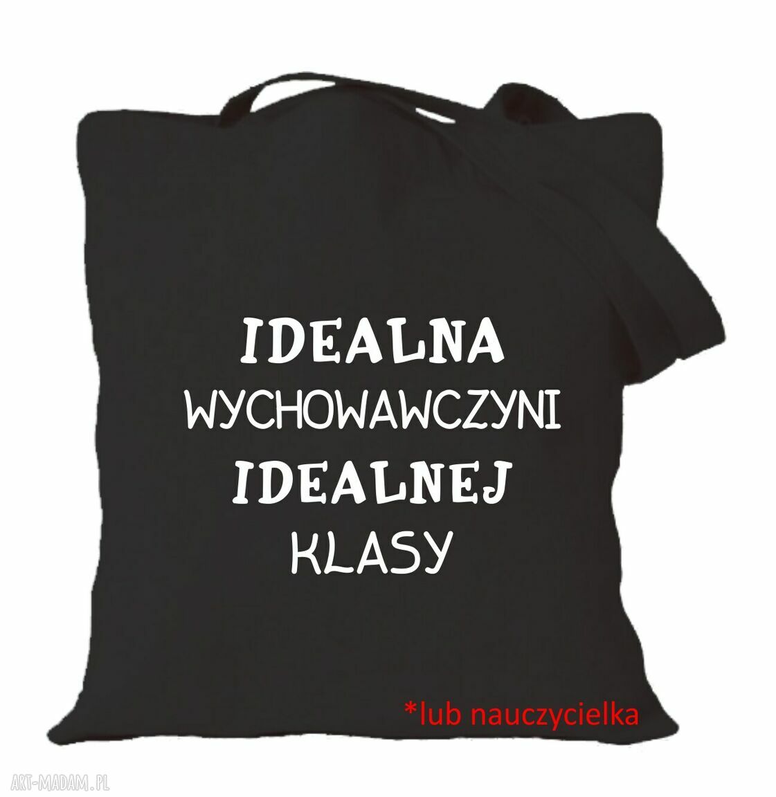 Torba z nadrukiem dla nauczycielki i wychowawczyni - prezent na Dzień Nauczyciela i zakończenie roku