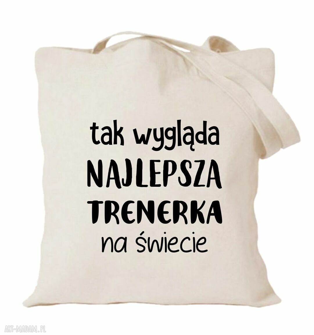 Bawełniana torba z nadrukiem dla nauczycielki i wychowawczyni - prezent na zakończenie roku