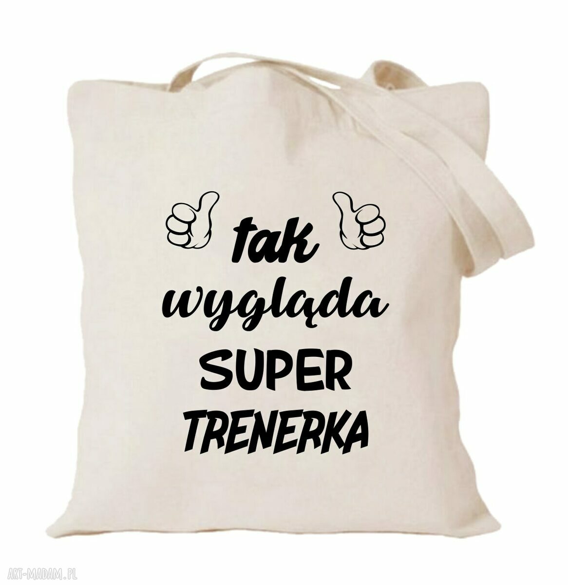 Prezent dla nauczycielki - torba bawełniana z trwałym nadrukiem