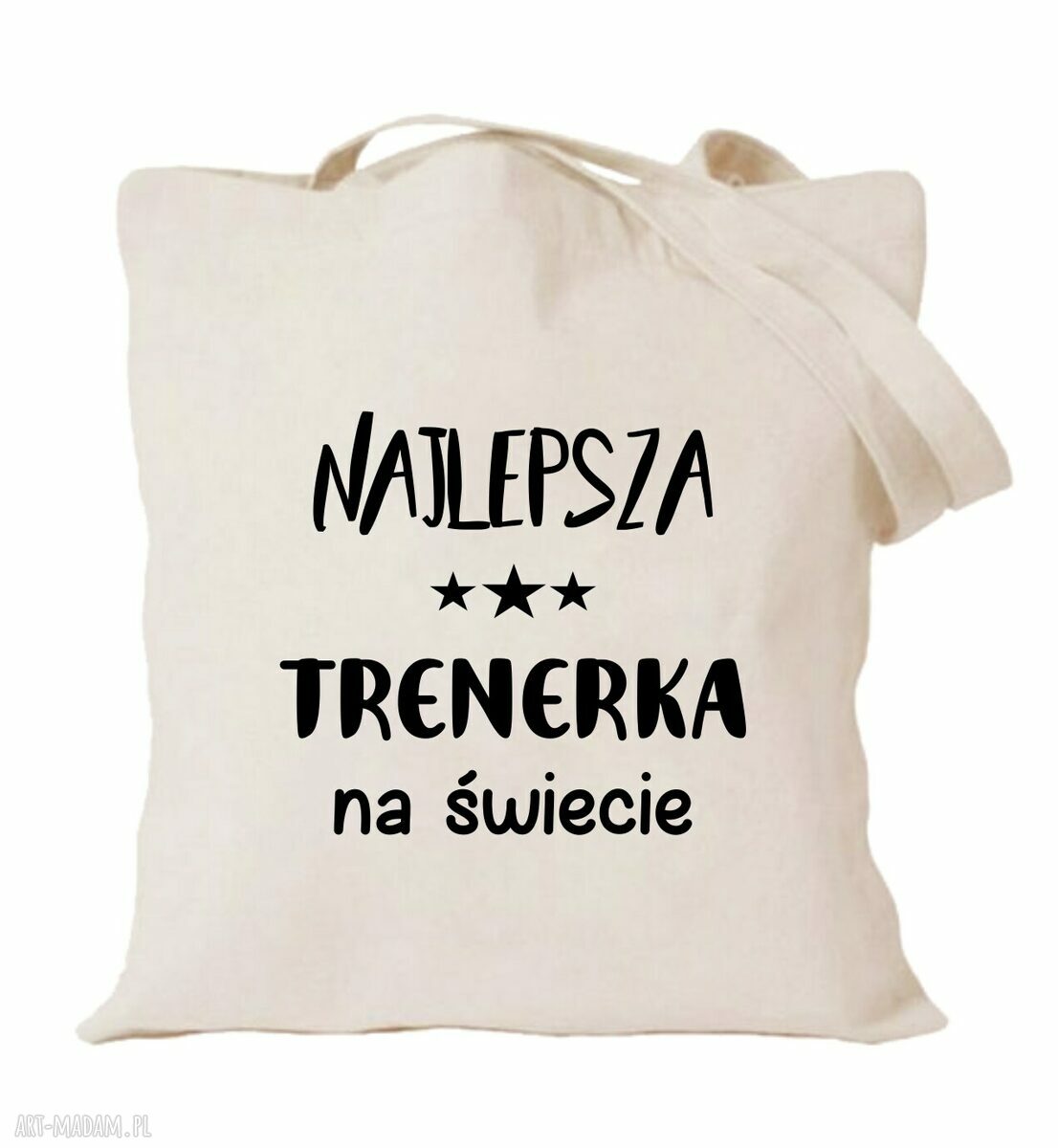 Torba bawełniana z nadrukiem dla nauczycielki - prezent na Dzień Nauczyciela i zakończenie roku