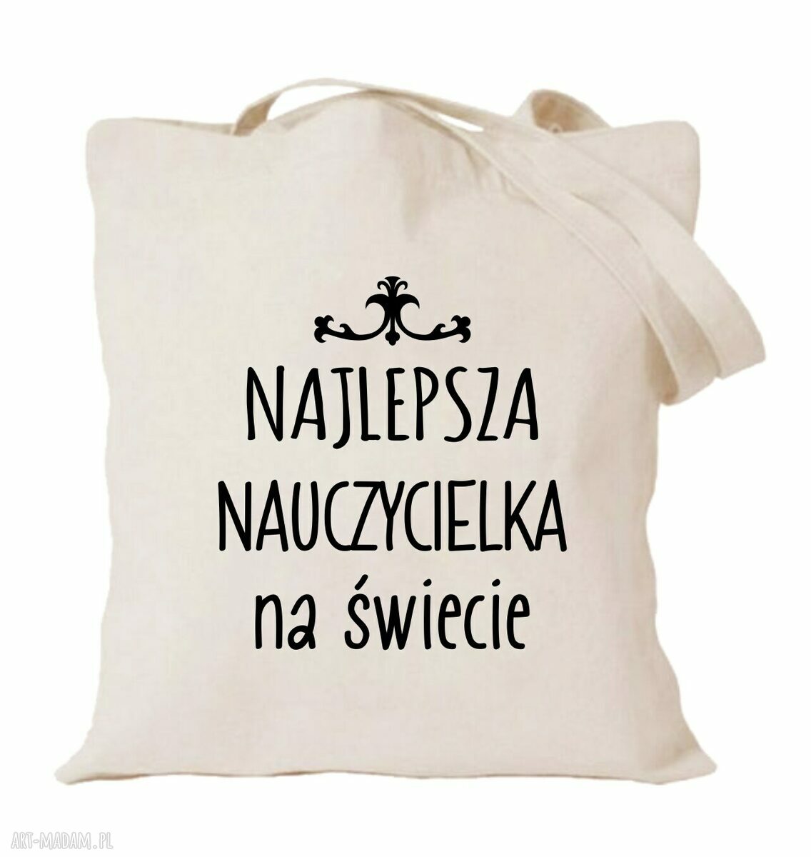Torba z nadrukiem dla nauczycielki i wychowawczyni - prezent na Dzień Nauczyciela