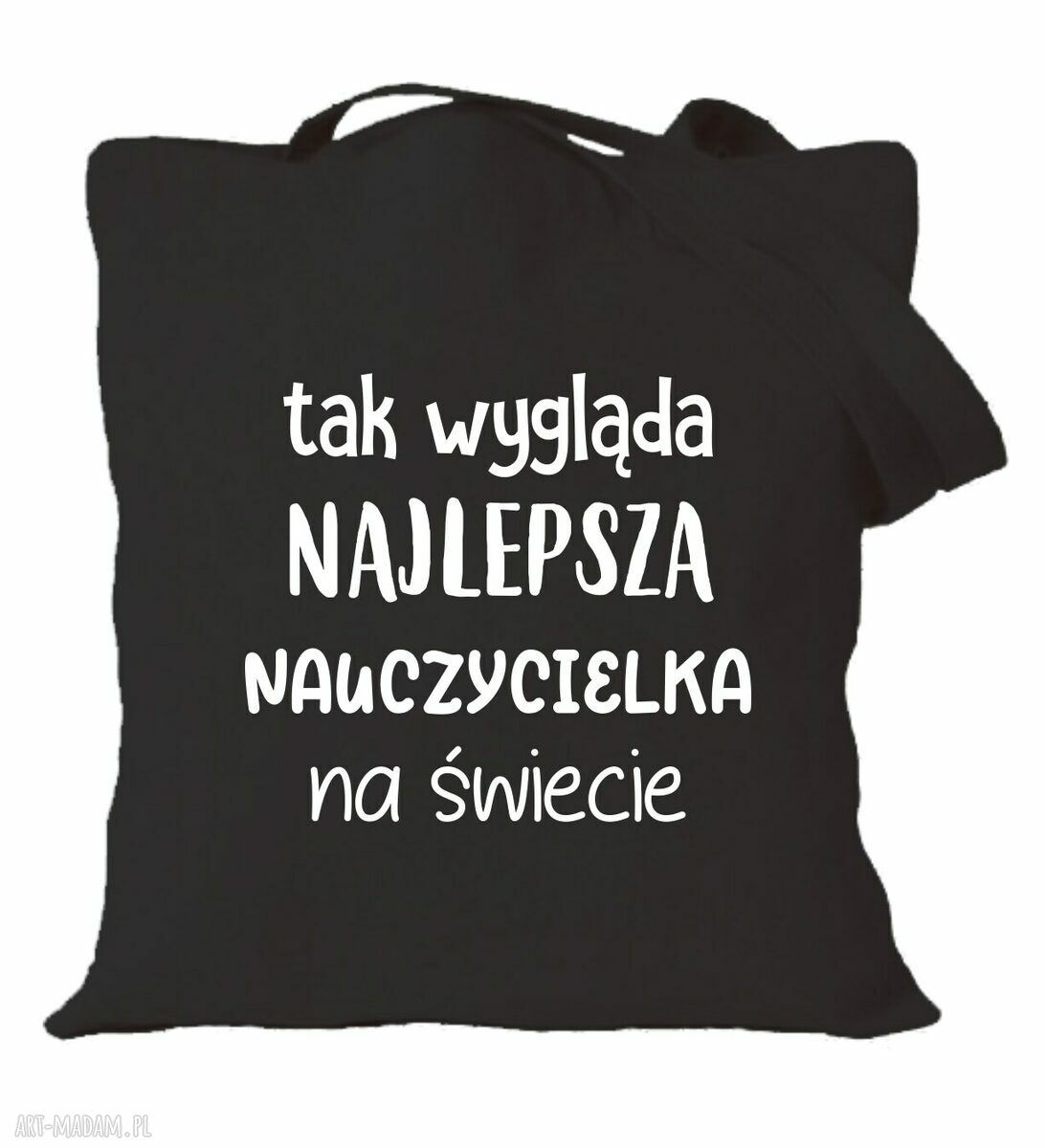 Torba bawełniana z nadrukiem dla nauczycielki i wychowawczyni - prezent na Dzień Nauczyciela