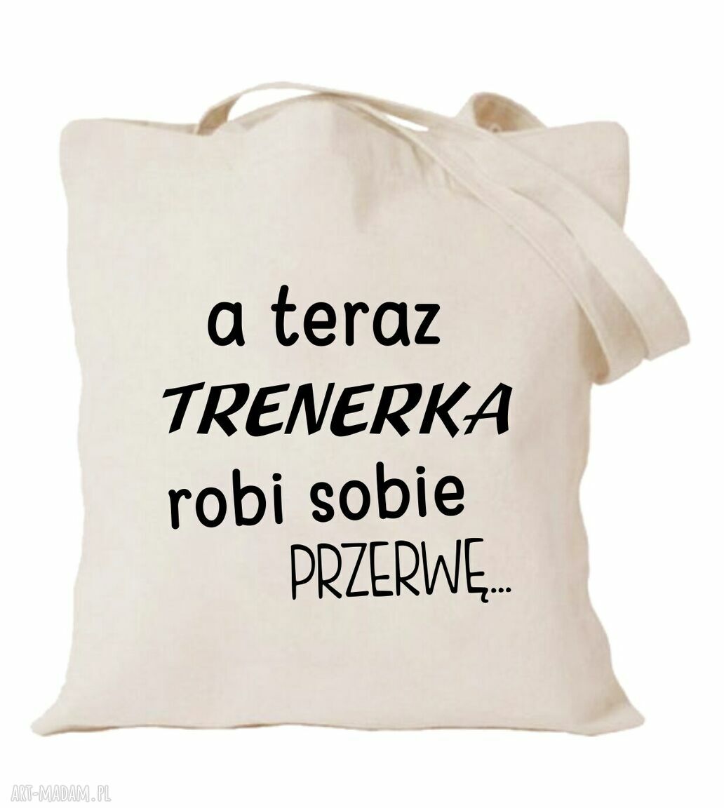 Torba bawełniana z nadrukiem dla nauczycielki i wychowawczyni