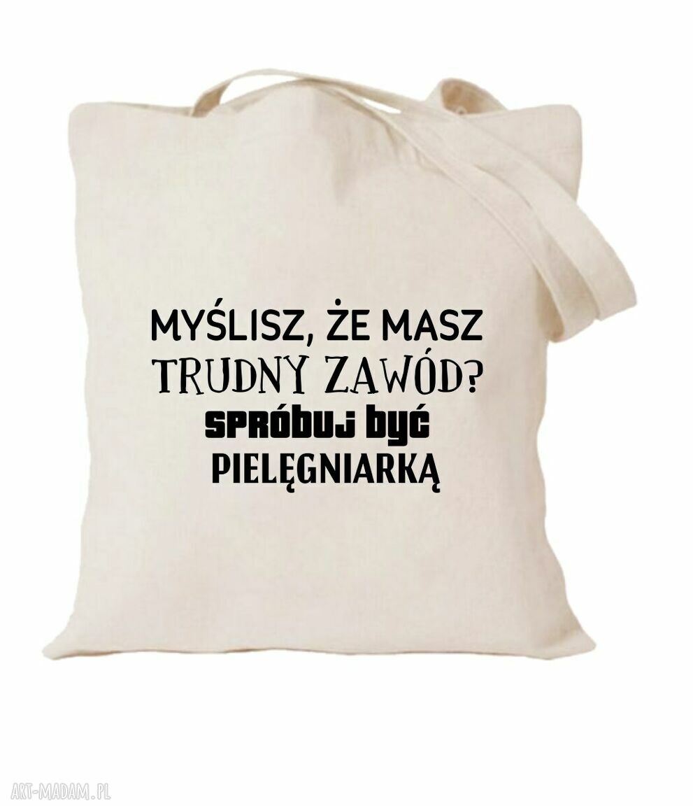Torba z nadrukiem dla pielęgniarki - prezent najlepsza oddziałowa, położna