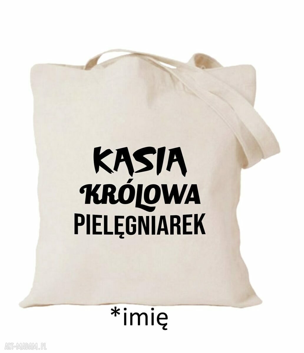 Torba z nadrukiem dla pielęgniarki - prezent na urodziny dla oddziałowej i położnej