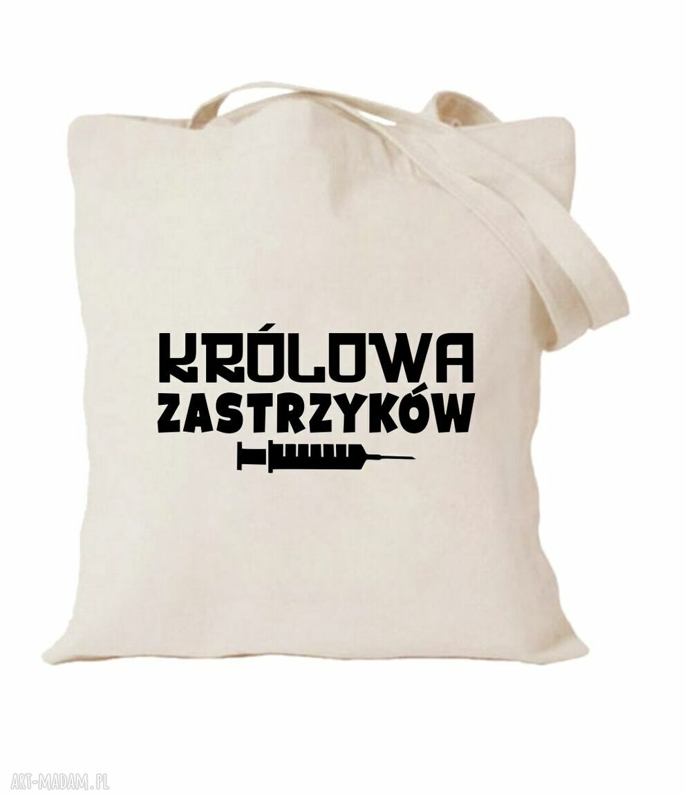 Torba bawełniana z nadrukiem dla pielęgniarki - prezent dla oddziałowej i położnej