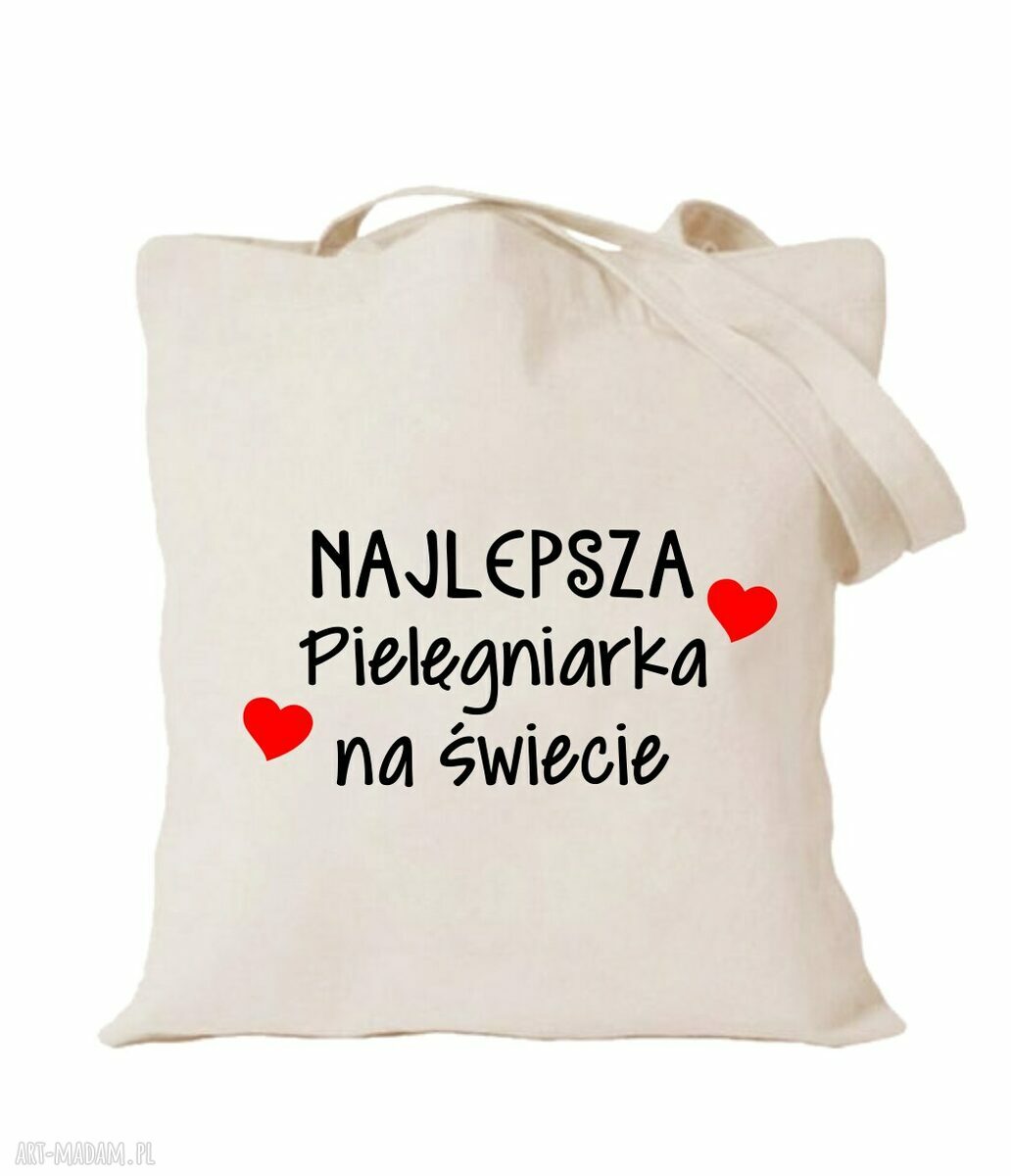 Torba z nadrukiem dla pielęgniarki - prezent na urodziny i imieniny