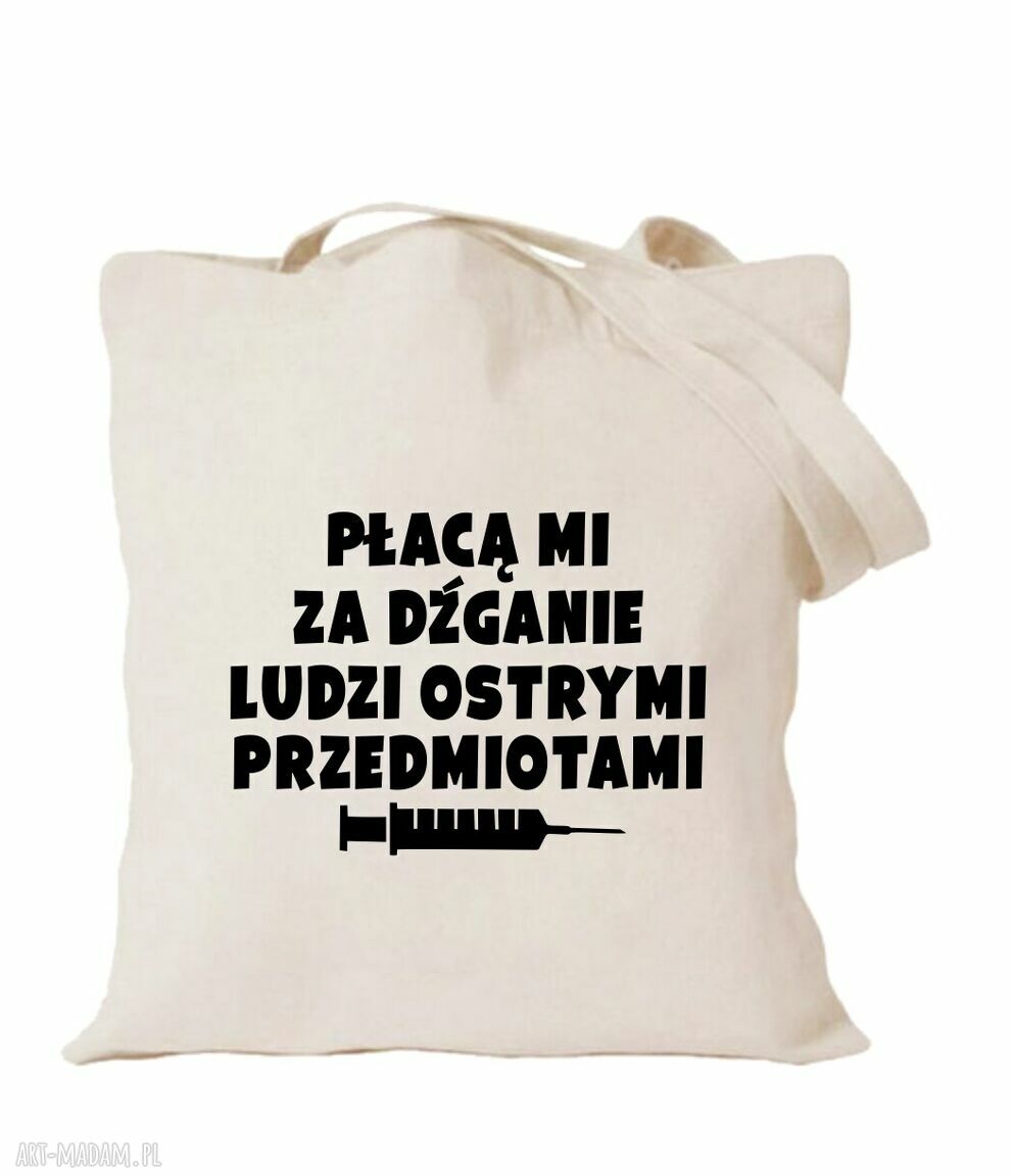 Torba z nadrukiem dla pielęgniarki - prezent dla oddziałowej i położnej