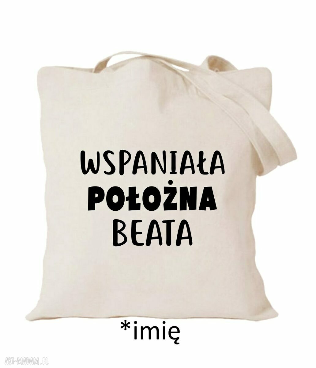 Torba bawełniana z nadrukiem dla pielęgniarki - prezent najlepsza pielęgniarka