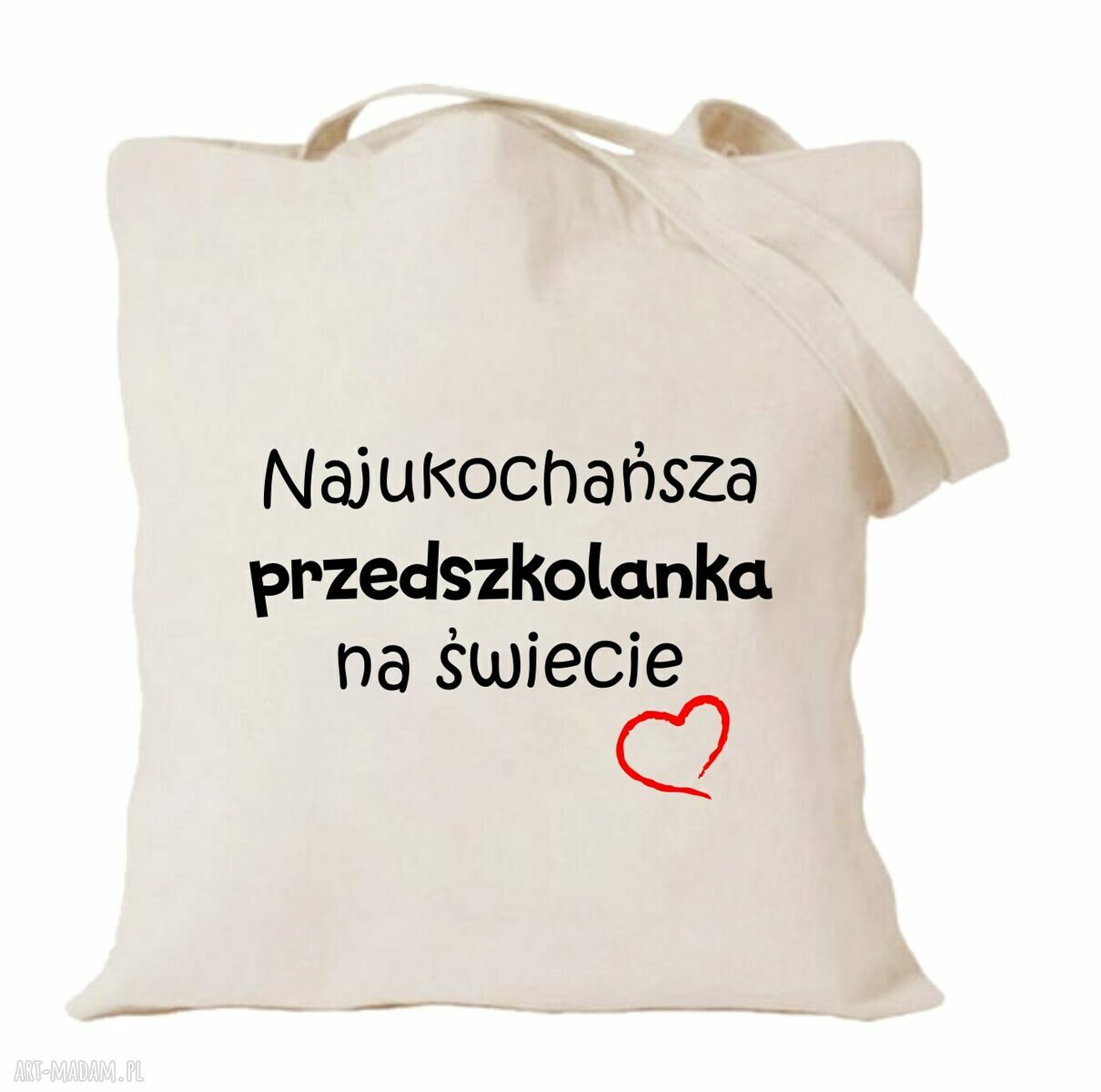 Torba bawełniana z nadrukiem dla przedszkolanki - na zakończenie roku