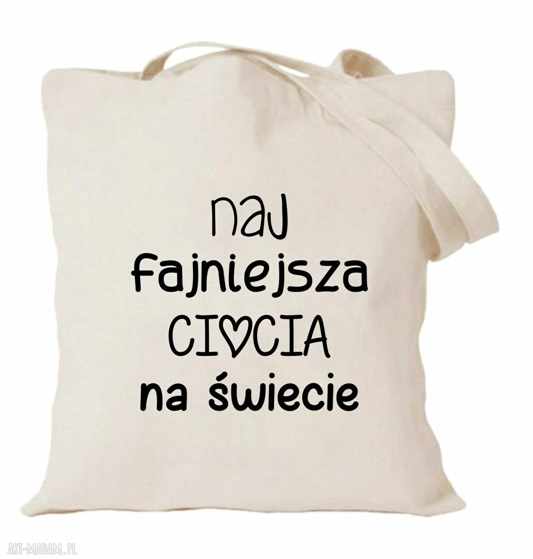 Torba bawełniana z nadrukiem dla przedszkolanki - prezent od przedszkolaków na zakończenie roku